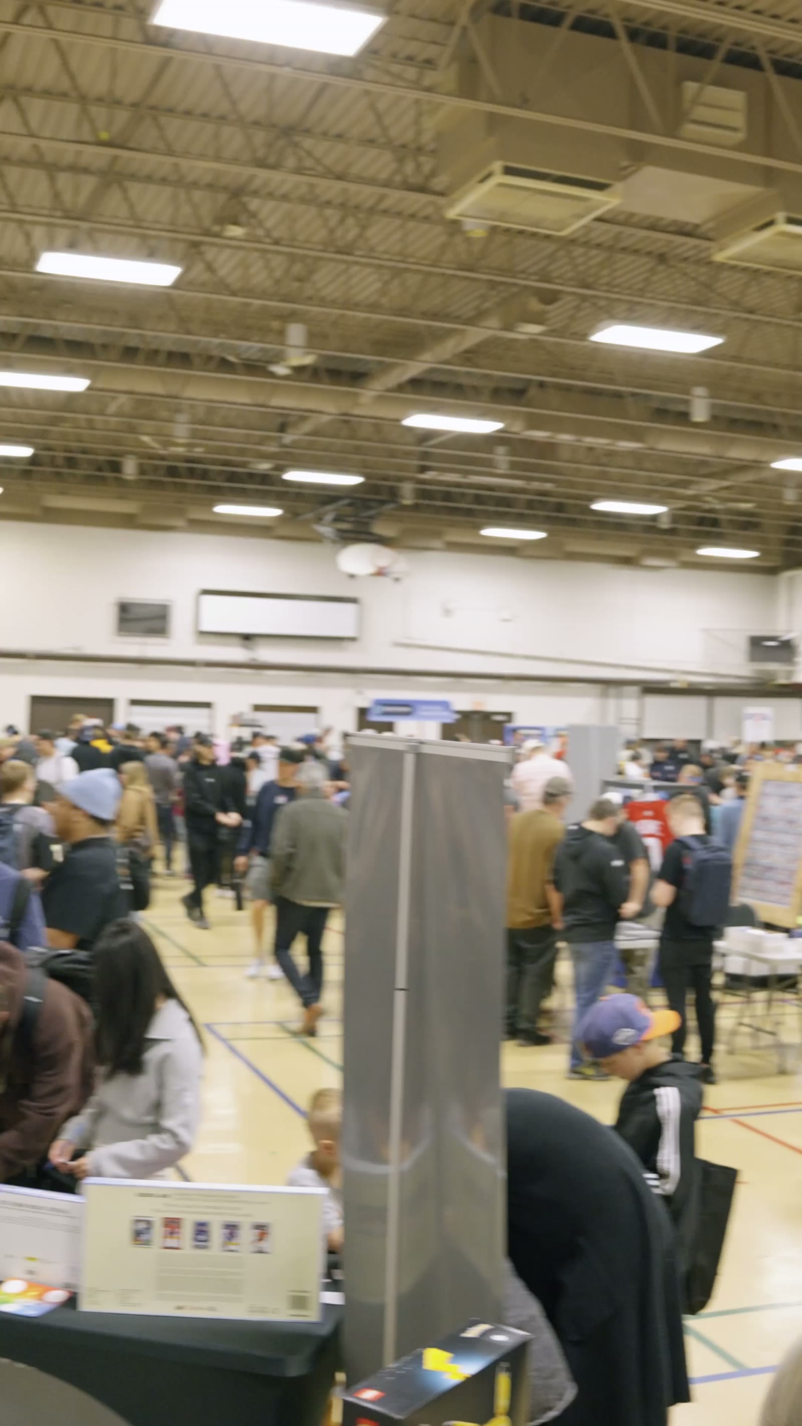 The show floor, wide