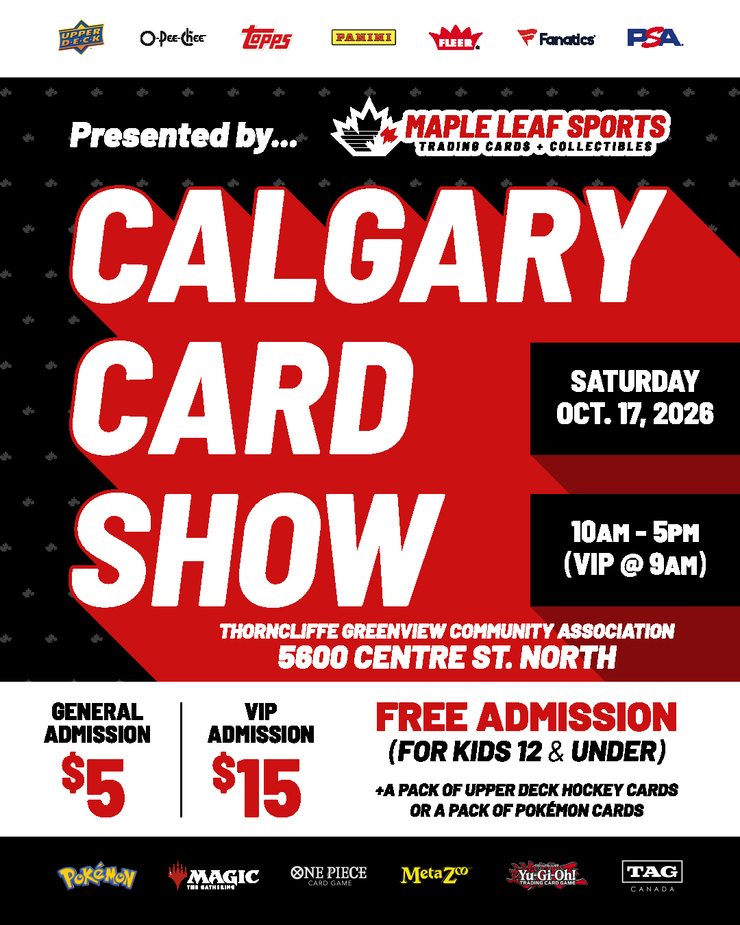 Calgary Card Show poster